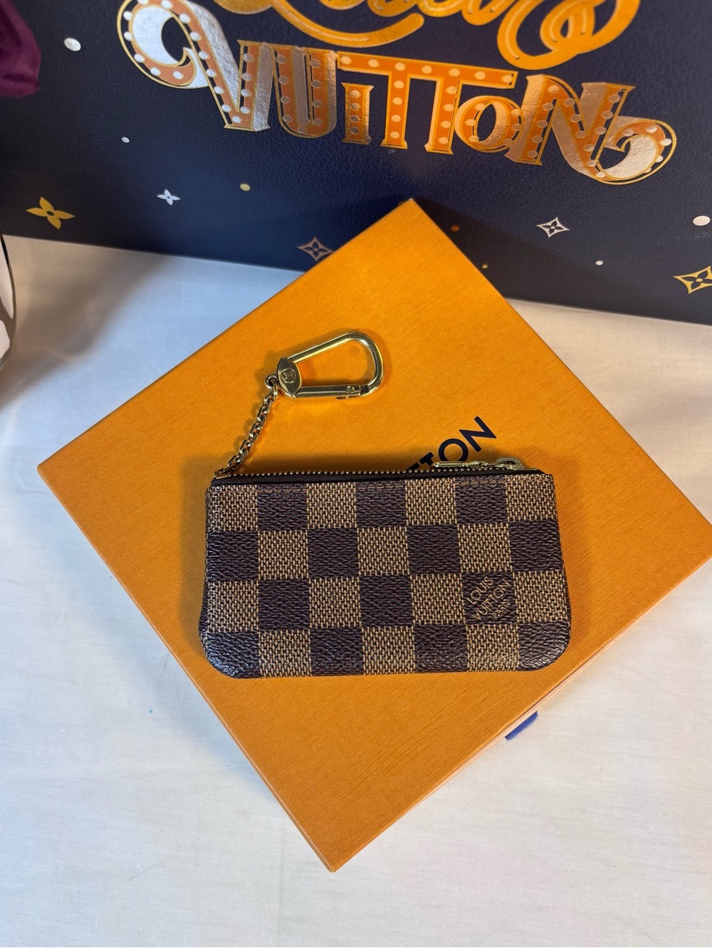 Louis Vuitton Ebene Key Pouch